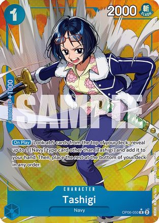 Tashigi (Alternate Art) (OP06-050) (Foil)