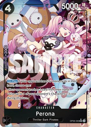 Perona (093) (Alternate Art) (OP06-093) (Foil)