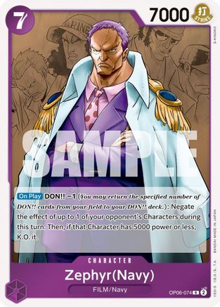 Zephyr (Navy) (OP06-074) (Foil)
