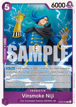 Vinsmoke Niji (065) (OP06-065) (Foil)