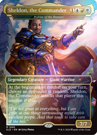 Sheldon, the Commander - Ruhan of the Fomori (Rainbow Foil) (SLD-1695)