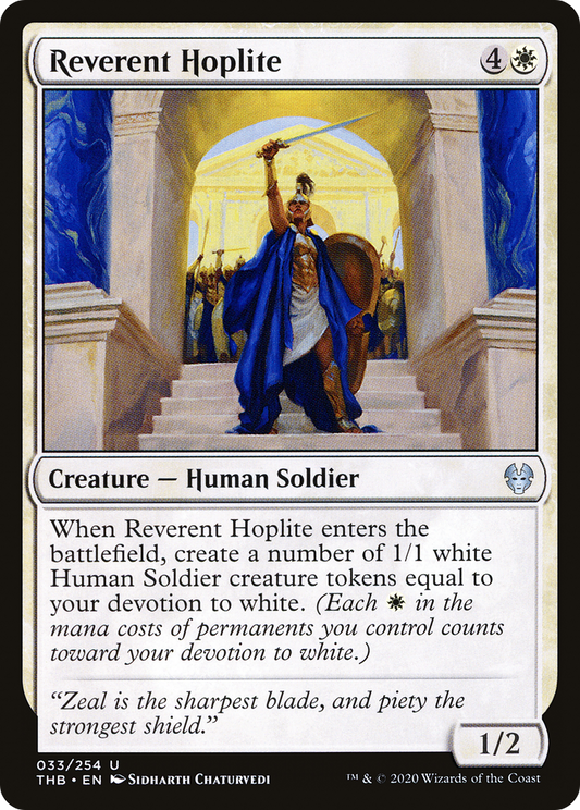 Reverent Hoplite (THB-033) (Foil)
