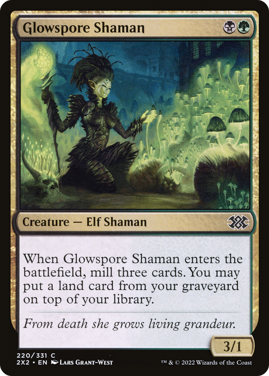 Glowspore Shaman (2X2-220) (Foil)
