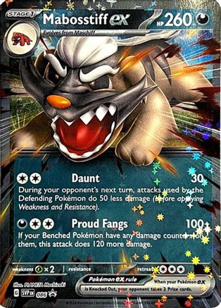 Mabosstiff ex (SVP-086) (Holofoil)