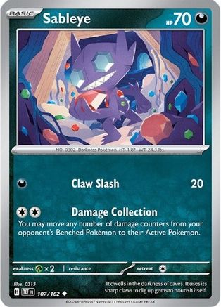 Sableye (TEF-107) (Reverse Holofoil)