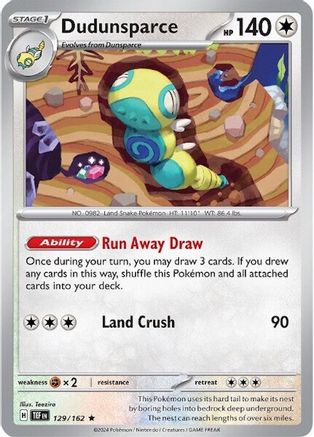 Dudunsparce (TEF-129) (Reverse Holofoil)