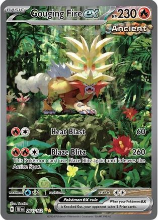 Gouging Fire ex (TEF-204) (Holofoil)