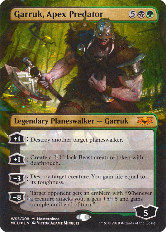 Garruk, Apex Predator (MED3-WS5) (Borderless) (Foil)