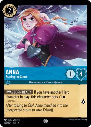Anna - Braving the Storm (4-137) (Cold Foil)