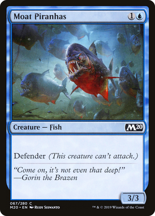 Moat Piranhas (M20-067) (Foil)