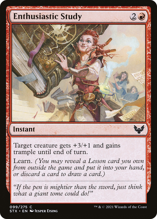 Enthusiastic Study (STX-099) (Foil)