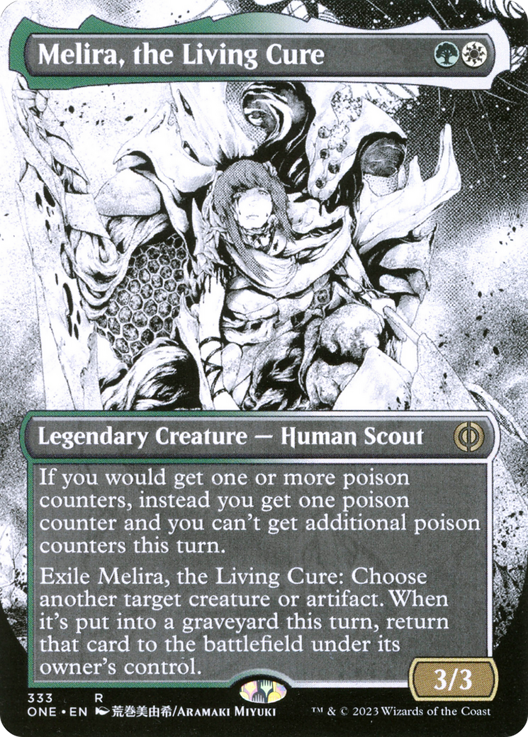 Melira, the Living Cure (ONE-333) (Showcase) (Borderless) (Foil)