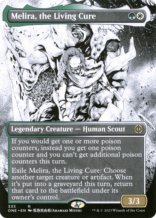 Melira, the Living Cure (ONE-333) (Showcase) (Borderless) (Foil)