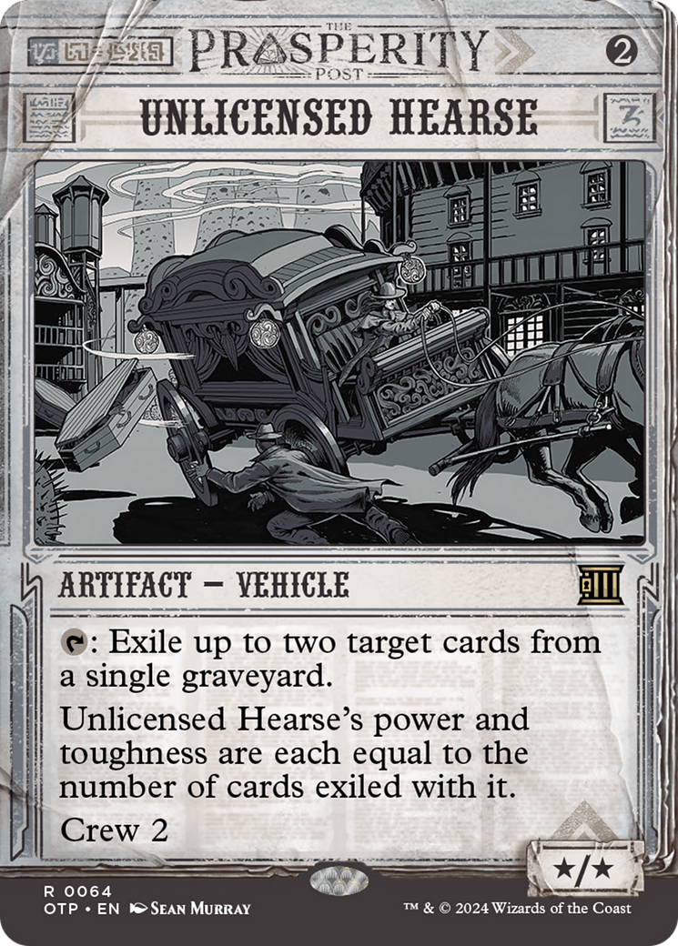 Unlicensed Hearse (OTP-064) (Showcase) (Borderless) (Foil)