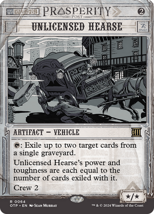 Unlicensed Hearse (OTP-064) (Showcase) (Borderless) (Foil)