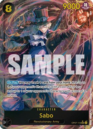 Sabo (Parallel) (OP07-118) (Foil)