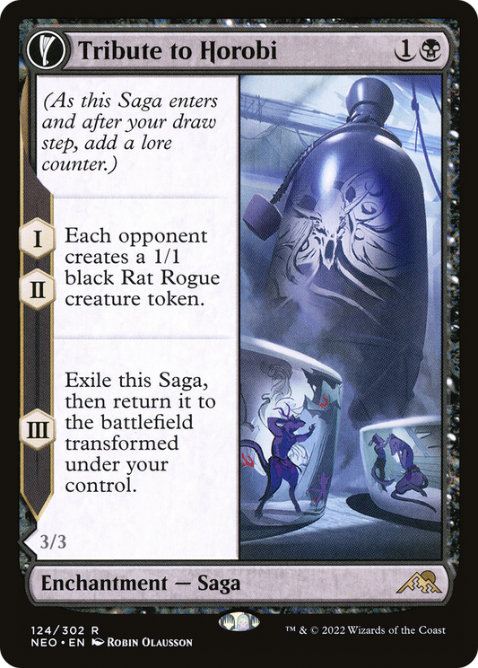 Tribute to Horobi // Echo of Death's Wail (NEO-124) (Foil)