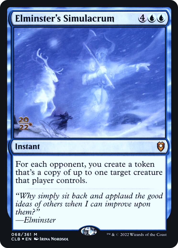 Elminster's Simulacrum (PRE-68S) (Foil)