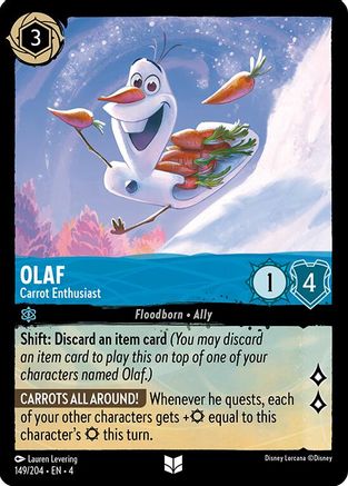 Olaf - Carrot Enthusiast (4-149) (Cold Foil)