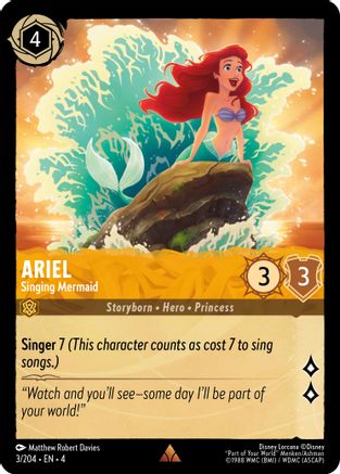 Ariel - Singing Mermaid (4-003) (Cold Foil)