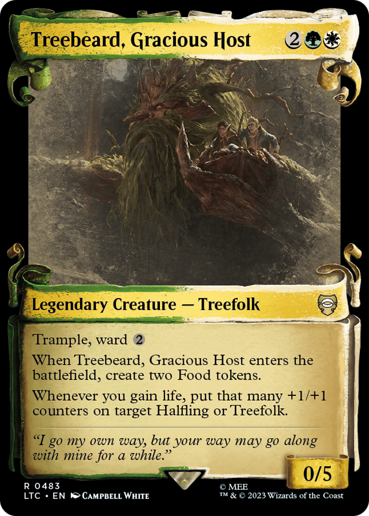 Treebeard, Gracious Host (LTC-483) (Showcase) (Scroll) (Foil)