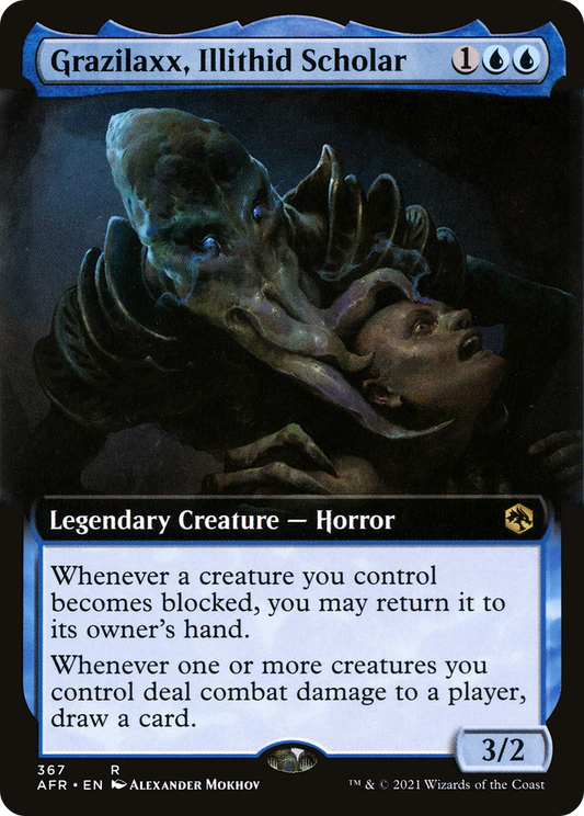 Grazilaxx, Illithid Scholar (AFR-367) (Extended Art) (Foil)