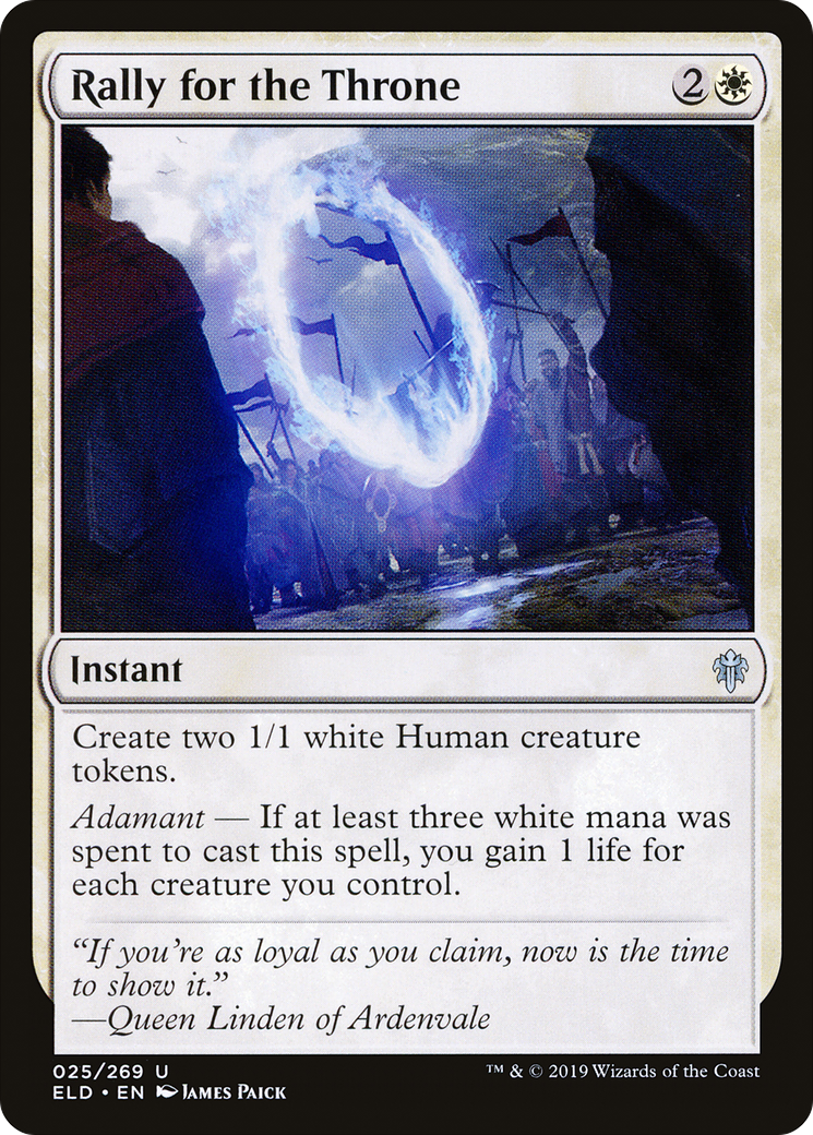 Rally for the Throne (ELD-025) (Foil)