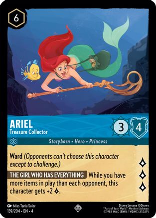 Ariel - Treasure Collector (4-139) (Cold Foil)