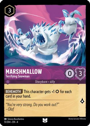 Marshmallow - Terrifying Snowman (4-051) (Cold Foil)
