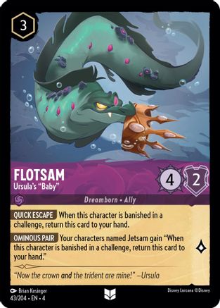 Flotsam - Ursula's "Baby" (4-043) (Cold Foil)