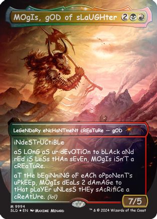 MOgIs, gOD of sLaUGHter (9994) (Rainbow Foil) (SLD-9994)