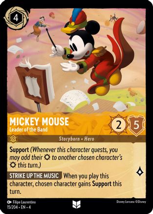 Mickey Mouse - Leader of the Band (4-015) (Cold Foil)