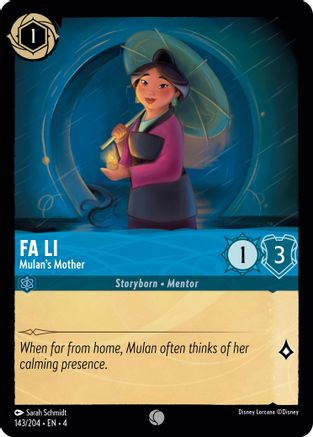 Fa Li - Mulan's Mother (4-143) (Cold Foil)