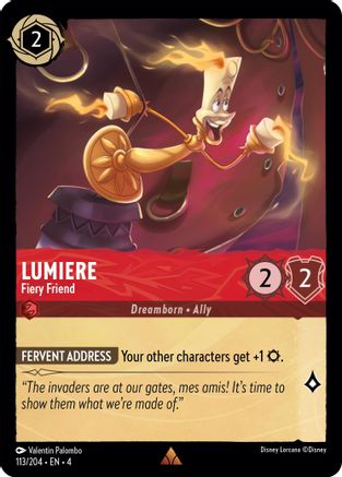 Lumiere - Fiery Friend (4-113) (Cold Foil)