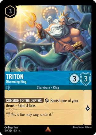 Triton - Discerning King (4-159) (Cold Foil)
