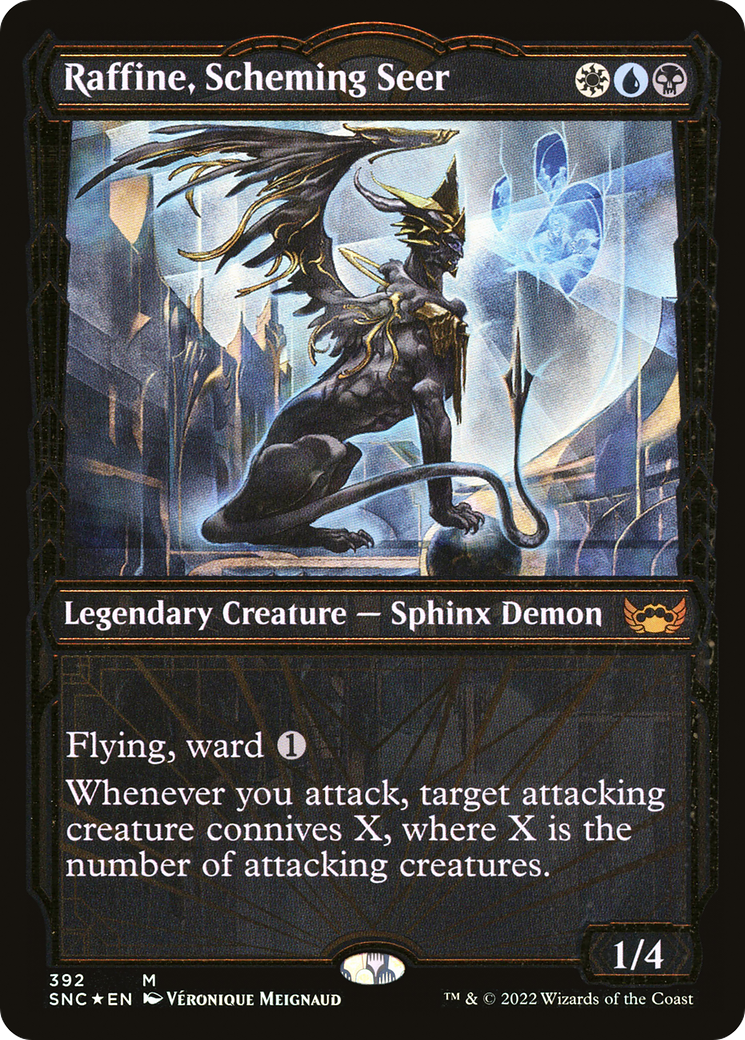 Raffine, Scheming Seer (SNC-392) (Showcase) (Gilded Foil)