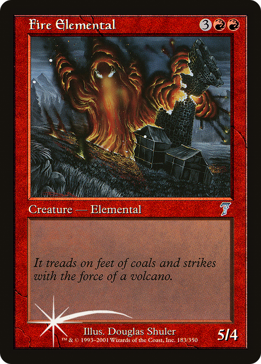 Fire Elemental (7ED-183★) (Foil)