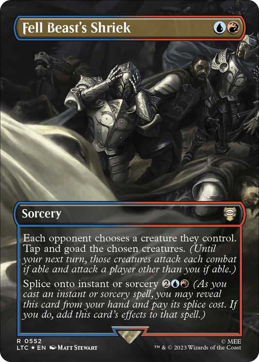 Fell Beast's Shriek (LTC-552) (Borderless) (Surge Foil)
