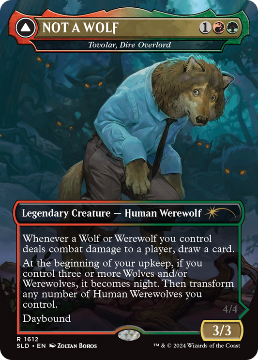 Tovolar, Dire Overlord // Tovolar, the Midnight Scourge (SLD-1612) (Borderless) (Foil)