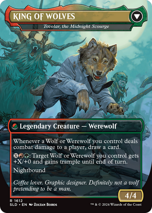 Tovolar, Dire Overlord // Tovolar, the Midnight Scourge (SLD-1612) (Borderless) (Foil)