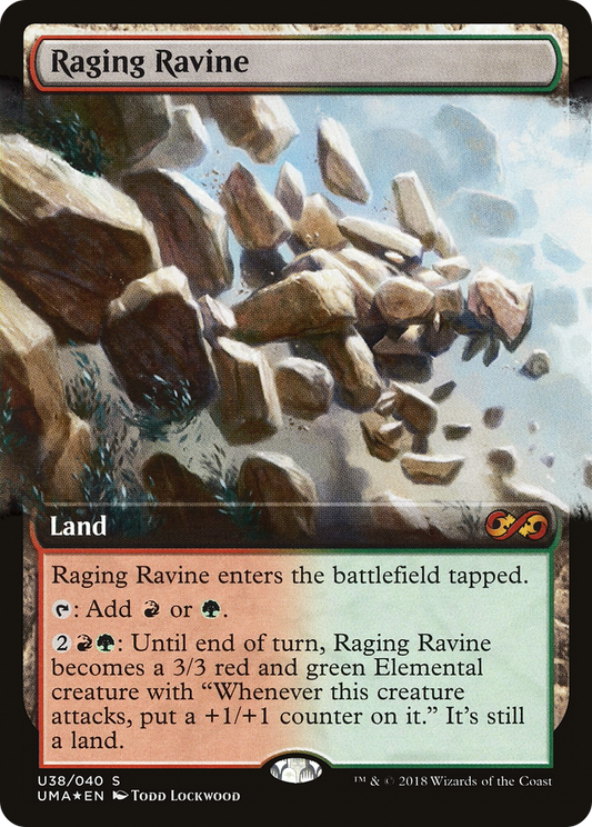 Raging Ravine (UMA:BT-U38) (Extended Art) (Foil)