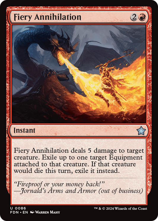 Fiery Annihilation (FDN-086) (Foil)