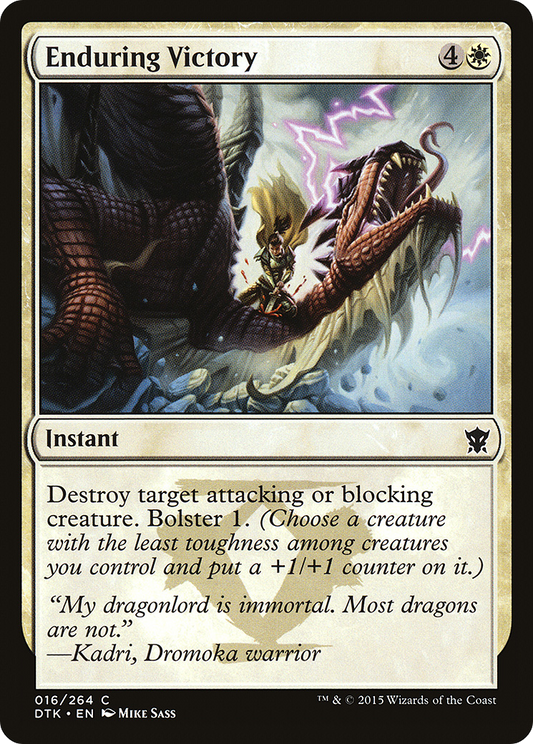 Enduring Victory (DTK-016) (Foil)