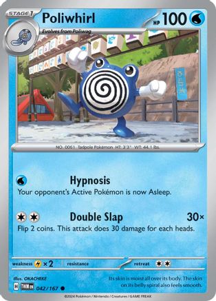 Poliwhirl (TWM-042) (Reverse Holofoil)