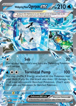 Wellspring Mask Ogerpon ex (TWM-064) (Holofoil)