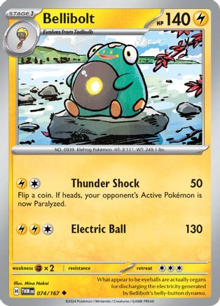 Bellibolt (TWM-074) (Reverse Holofoil)