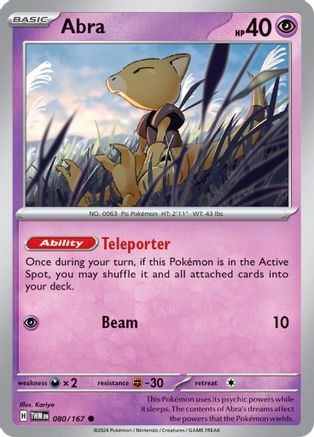Abra (TWM-080) (Reverse Holofoil)