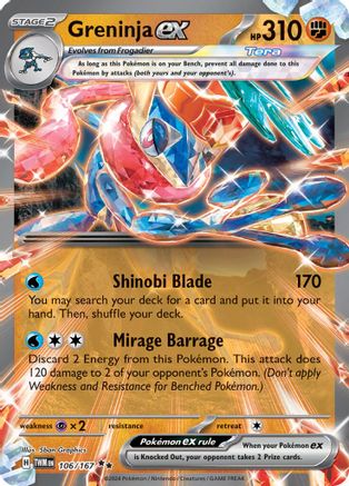 Greninja ex (TWM-106) (Holofoil)