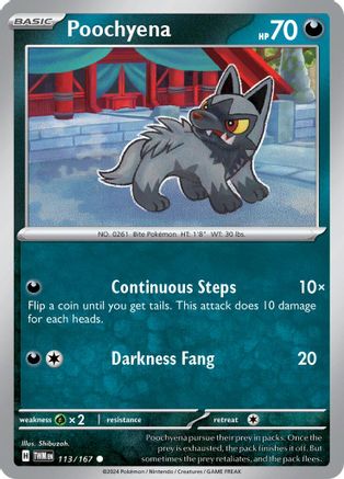 Poochyena (TWM-113) (Reverse Holofoil)