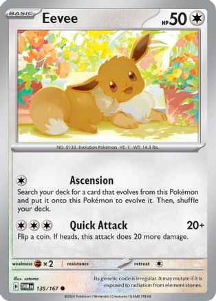 Eevee (TWM-135) (Reverse Holofoil)